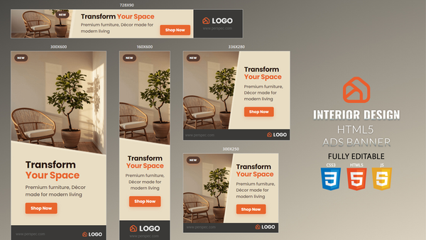 Interior Design HTML5 Ads Banner