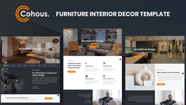 Cohous - Interior Design Template
