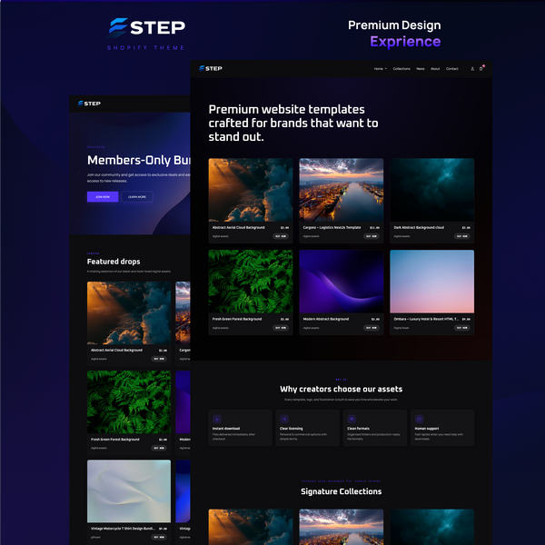 STEP – Shopify Theme for Digital Products & Downloads