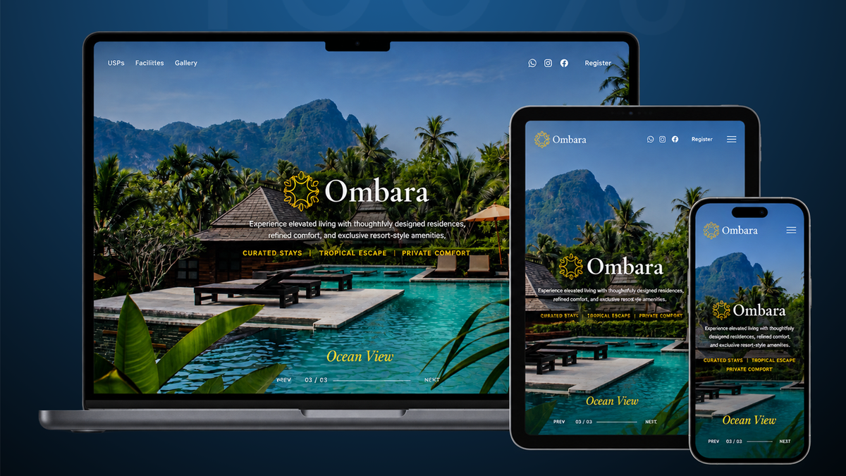 Ombara Luxury Hotel Framer Template