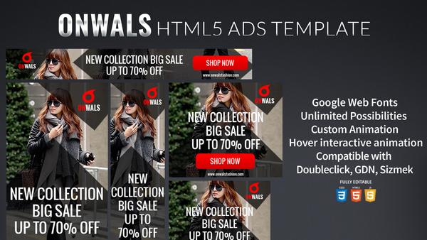 Onwals HTML5 Banner Ads Template