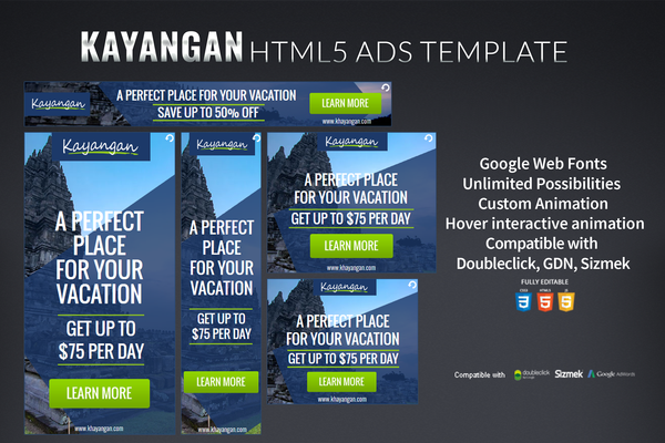 Khayangan HTML5 Banner Template