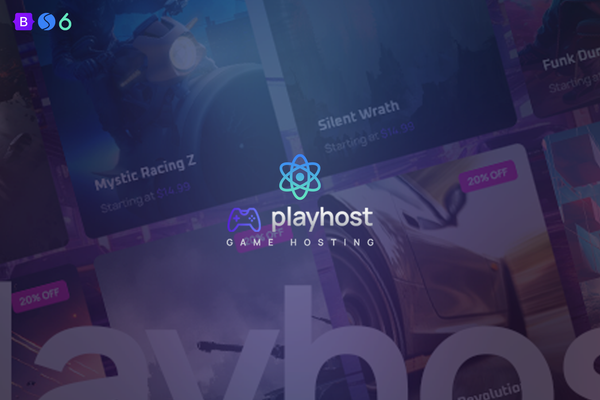 Game Hosting Server React NextJs Template - Playhost