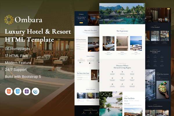Ombara – Luxury Hotel & Resort HTML Template
