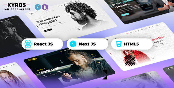Kyros - Personal Portfolio CV Resume NextJs Template